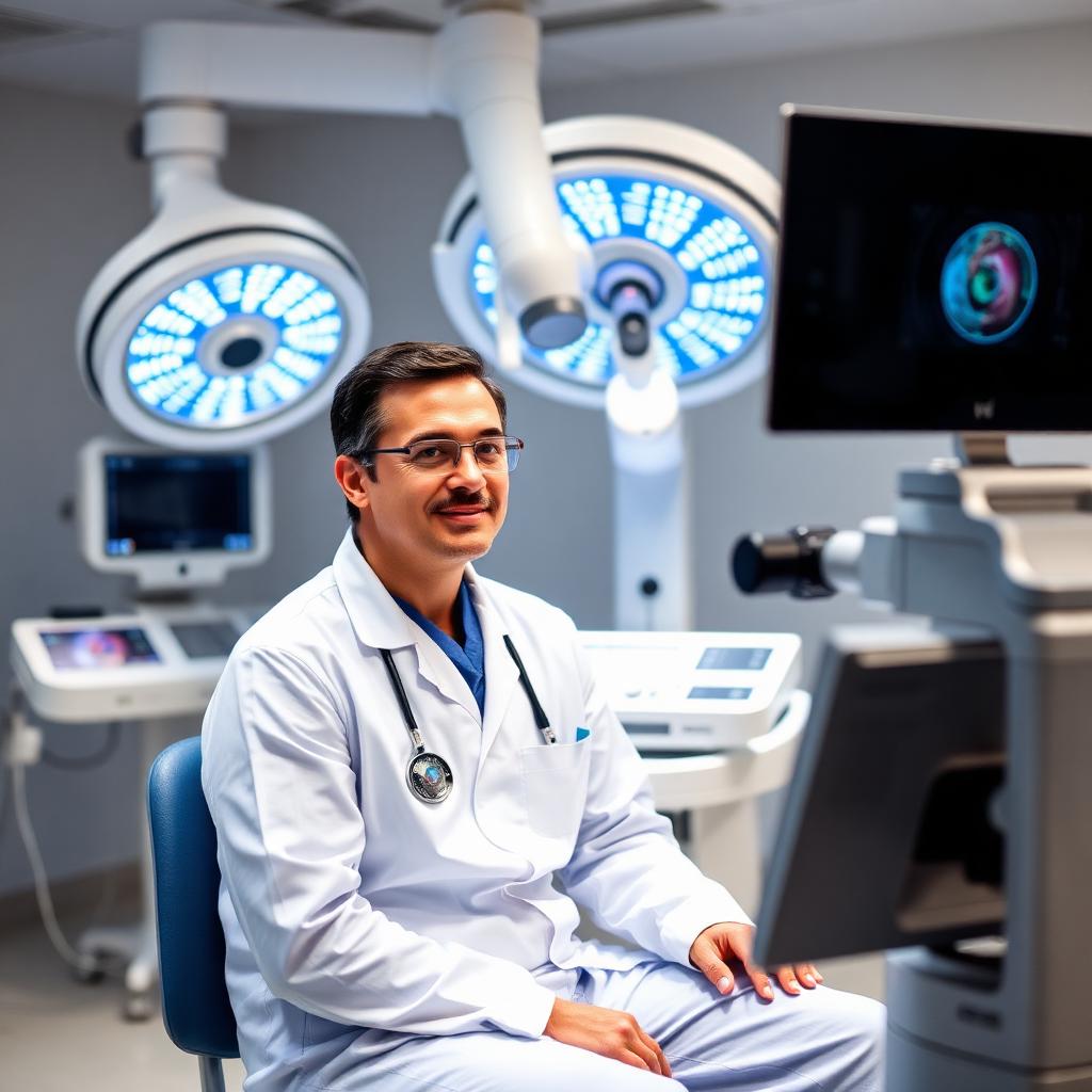 OB-GYN surgeon in consultation with a patient